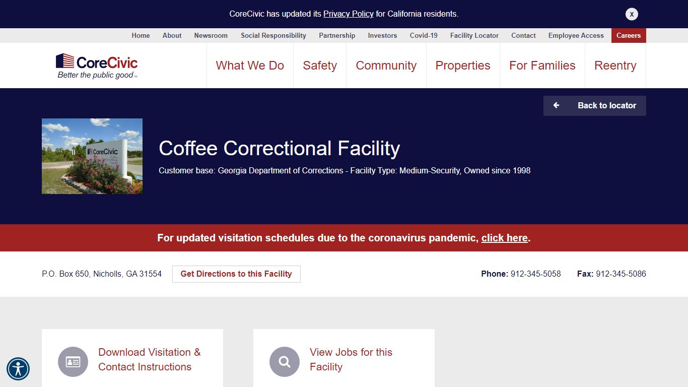 Coffee Correctional Facility - CoreCivic